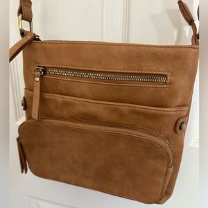 Miztique Light Brown Cross Body Bag